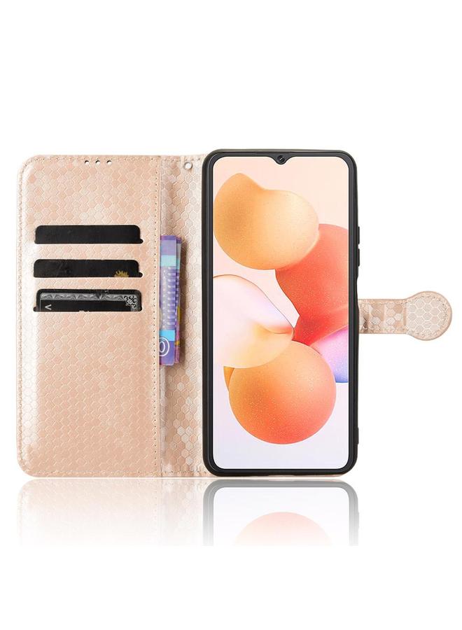 S-TOP Case For Cubot A10 Honeycomb Dot Texture Leather Phone Case - Image 4