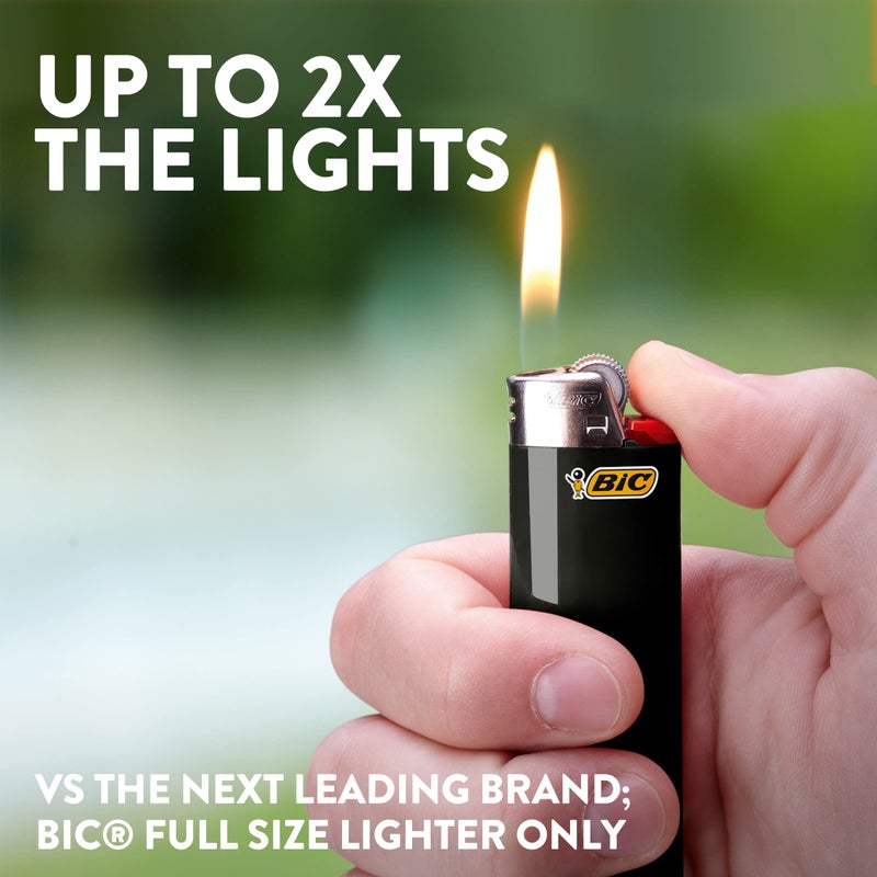 BIC Maxi Pocket Lighters, Dependable and Long-Lasting, Assorted Colors, 10-Pack (Assortment of Colors Will Vary) - Image 3