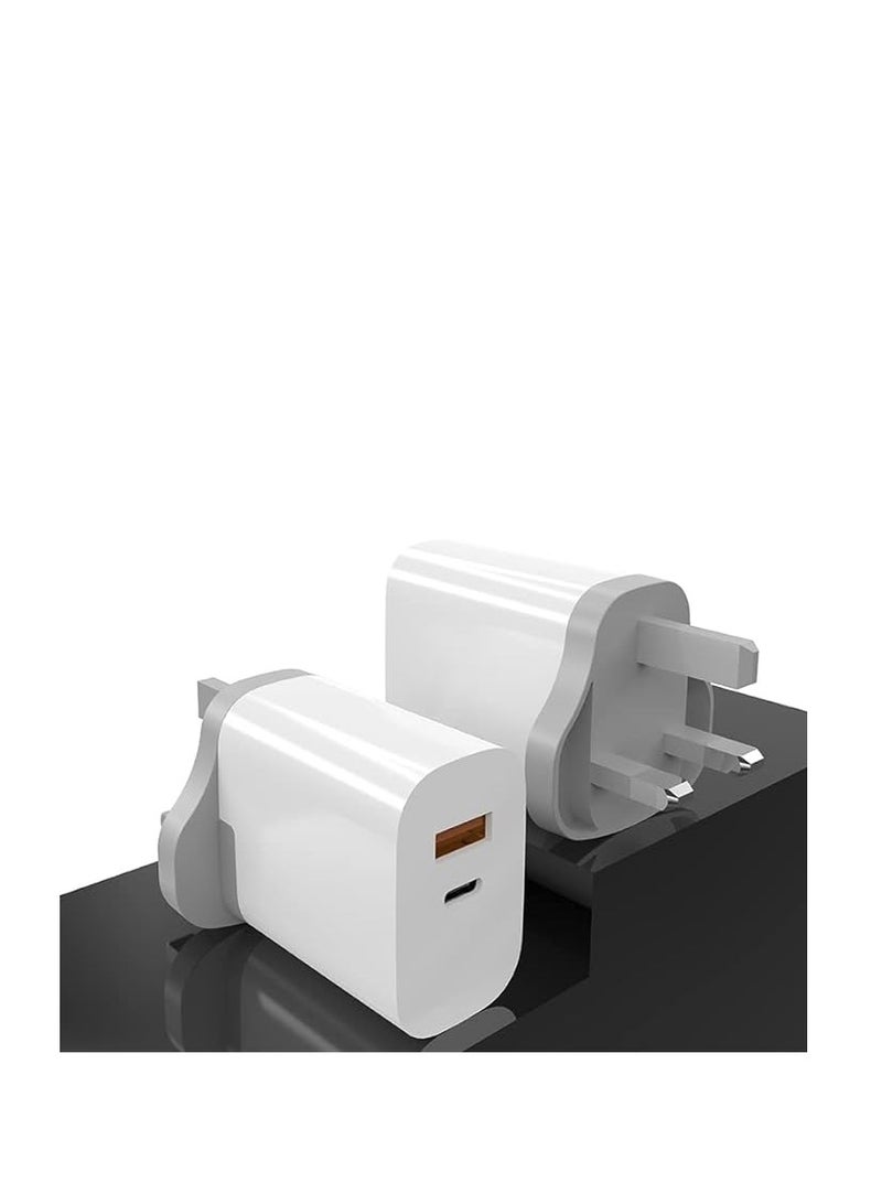 DUDAO شاحن حائط USB مزدوج 22.5 واط مع منافذ PD و QC3.0 كابل لايتنينغ إلى تايب-سي - A6xsUK - Image 2