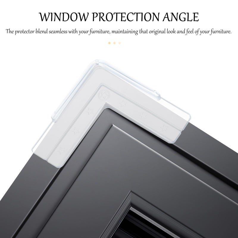 PVC Window Corner Guards 12 Pack Safety Edges for Aluminum Frames - Image 3