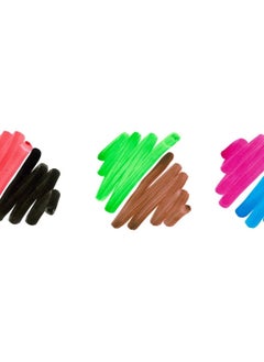 FABER-CASTELL Faber-Castell Dry-wipe Whiteboard (30X25Cm) + 3 Bi-Colour Markers=6 Colours, Child Safe Non-Toxic Inks, Caps Have Built-In Magnet, Dry-Wipe Felt Ink Eraser, + 2Magnetic Paper Holders  - Image 4