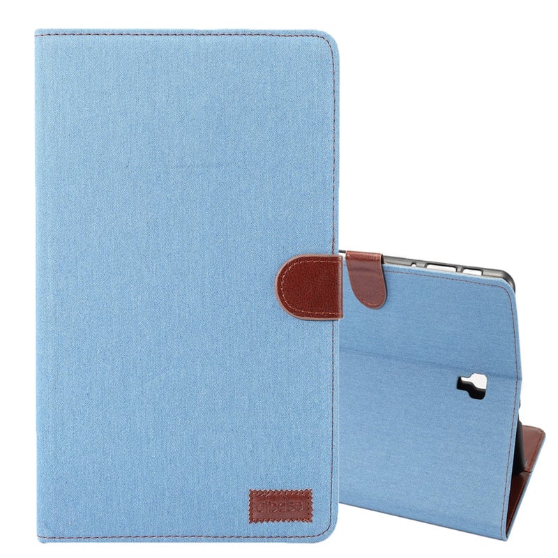 Dibase Denim Texture Horizontal Flip Pu Leather Case For Galaxy Tab S4 10.5 / T830, With Holder & Card Slot (Blue) - Image 1