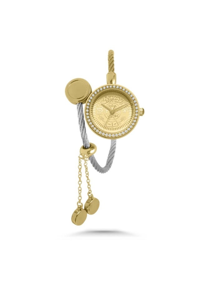 كاتيرا ساعة نسائية أنيقة بسير ستيل ضد الماء عصرية و حديثة وبجودة عالية