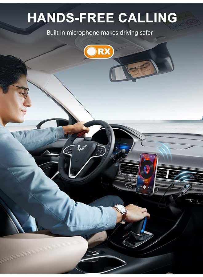 KASTWAVE Bluetooth 5.4 Transmitter Receiver 2 In 1 – Mini Usb Wireless Audio Adapter, 3.5Mm Bluetooth Aux Adapter For Tv Pc Speakers Car/Home Stereo System, Usb Power Supply - Image 4