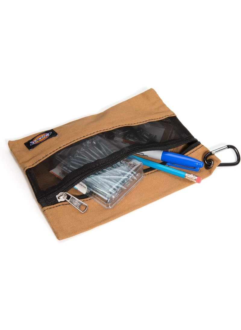 Dickies Dickies Set of 3 Small Canvas Utility Pouches Zippered for Organizing Small Tools and Fasteners GreyTanBlack  - Image 2