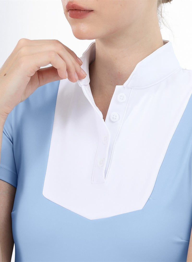 general Women Short Sleeve Equestrian T-shirts Summer Breathable Riding Horse Tops with M Pattern Equestrian Clothes - Image 4