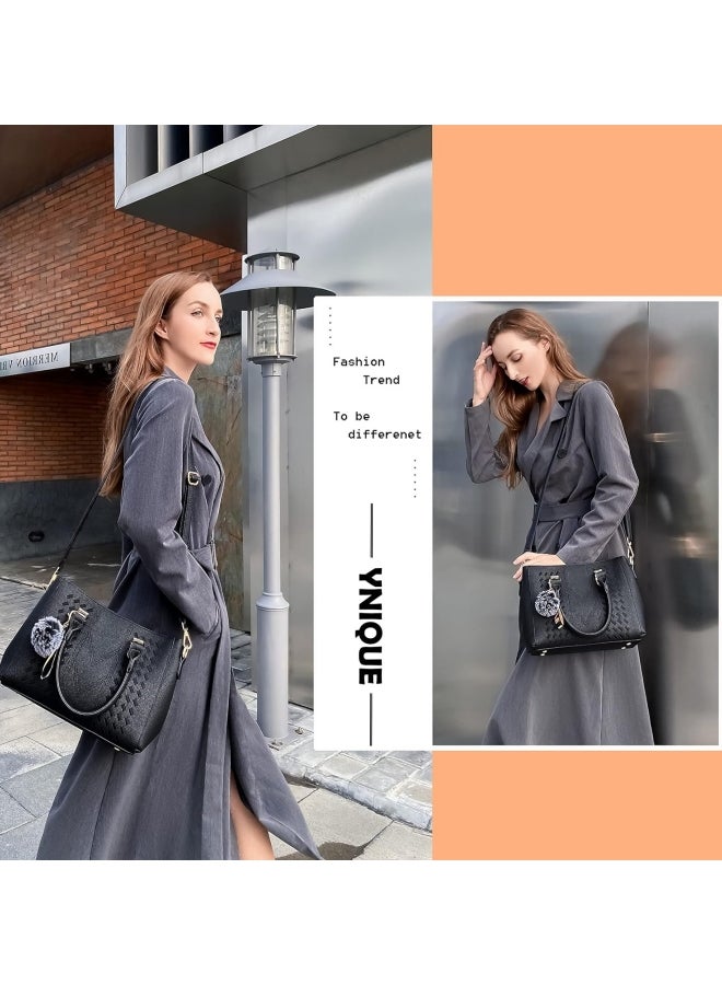 Women's Versatile Solid Color Crossbody Bag, Ladies PU Leather Shoulder Bag Crossbody Bag Sling Bag Side Bag Carry Bag, Large Capacity Handbag Tote Bags Clutch Bag for Girls and College Students - Image 2