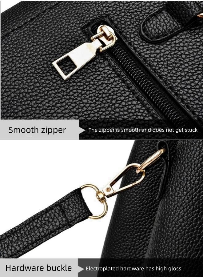 Women's Versatile Solid Color Crossbody Bag, Ladies PU Leather Shoulder Bag Crossbody Bag Sling Bag Side Bag Carry Bag, Large Capacity Handbag Tote Bags Clutch Bag for Girls and College Students - Image 3