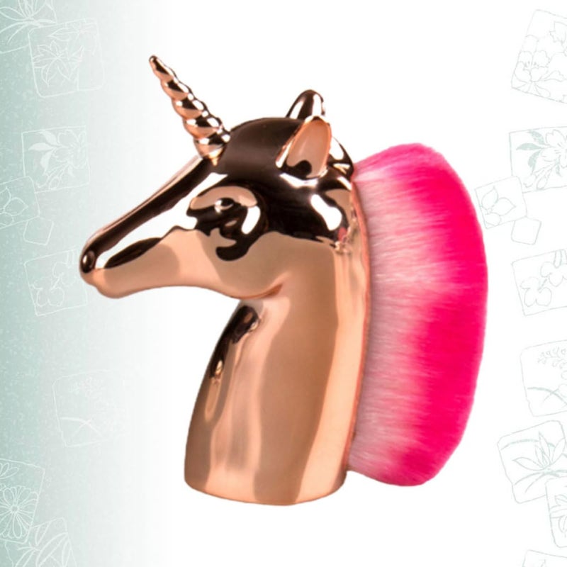 Professional Fantasy-inspired Cosmetics Brush Set Foundation Powder Makeup Brush with Pink Bristles Golden Handle for Women Travel Makeup Application - Image 5