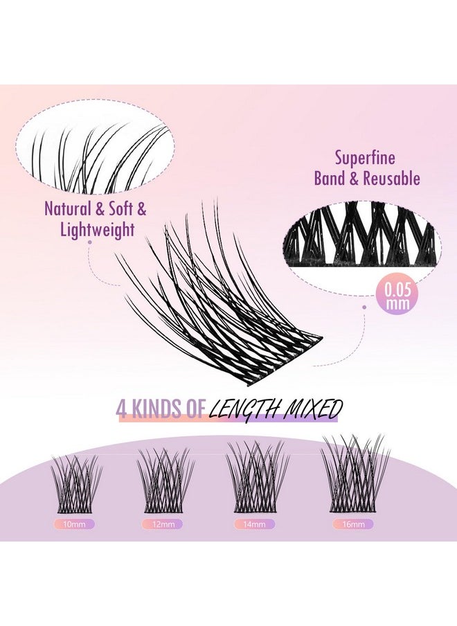 Cluster Lashes C Curl Diy Lash Extensions Weightless Thinnest Lash Bands Multipack Of 48 Wispy At Home Cluster Eyelash Extensions