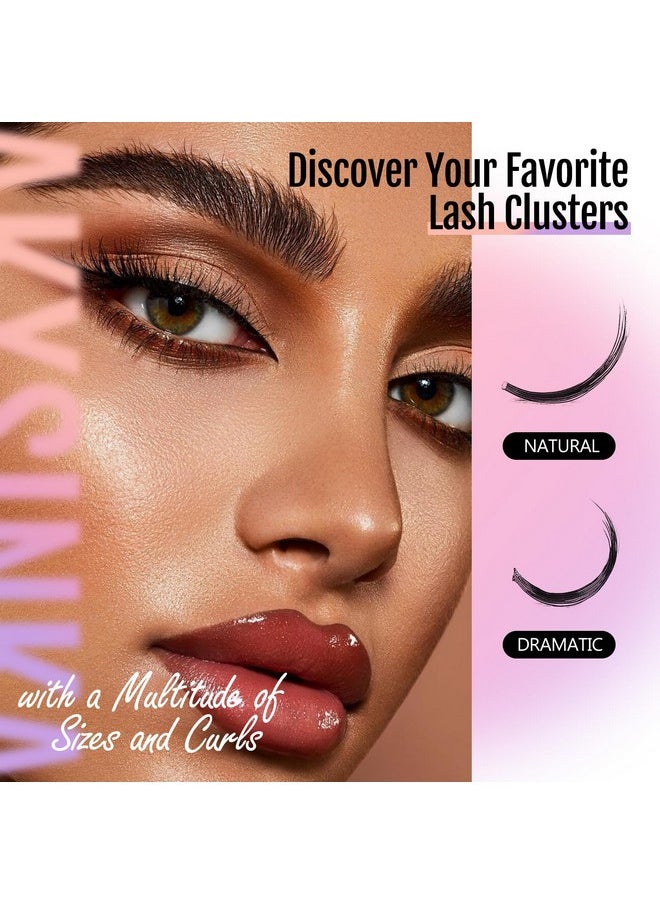 Cluster Lashes C Curl Diy Lash Extensions Weightless Thinnest Lash Bands Multipack Of 48 Wispy At Home Cluster Eyelash Extensions