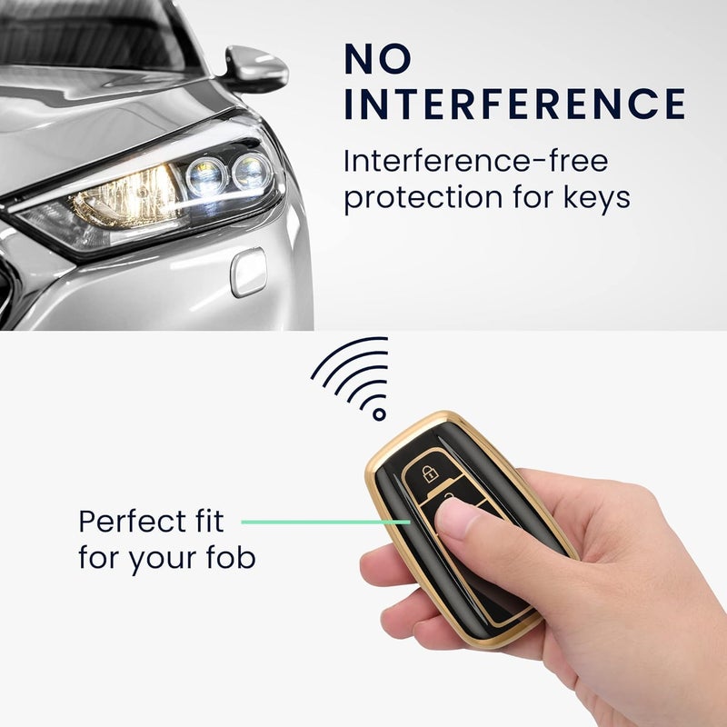 Smart Key Fob Cover _ Compatible with Toyota RAV4 Prius Auris Yaris Camry Corolla C-HR Land Cruiser Prado Verso S _ Full Protection with Stylish Design - Image 4