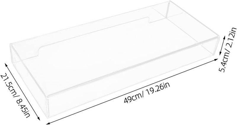 GALPADA Clear Acrylic Keyboard Cover Protective Case for Home Office Dustproof Transparent Keyboard Shield Prevents Pet Damage and Liquid Spills - Image 2