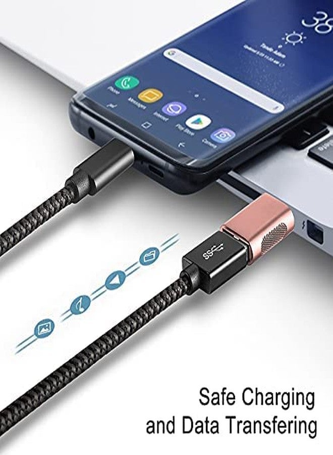 BEYEE USB Female to USB-C Male Adapter 2-Pack, USB C to USB Adapter Thunderbolt 3 to USB Female Adapter OTG for MacBook Pro2019,MacBook Air 2020,iPad Pro 2020,More Type-C Devices (Rose Gold) - Image 5