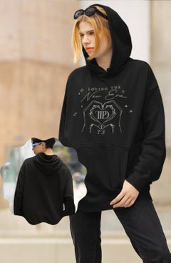 Fuddy Moda Fuddy Fashion Loving The New Era Ttpd Album Printed Hooded Sweatshirt, Oversize Taylor Swift Printed Hoodie  - Image 1