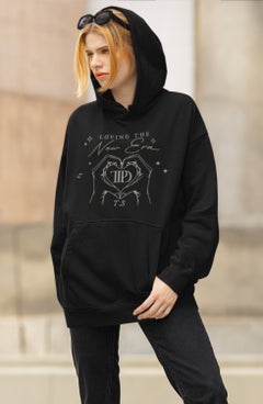 Fuddy Moda Fuddy Fashion Loving The New Era Ttpd Album Printed Hooded Sweatshirt, Oversize Taylor Swift Printed Hoodie  - Image 4