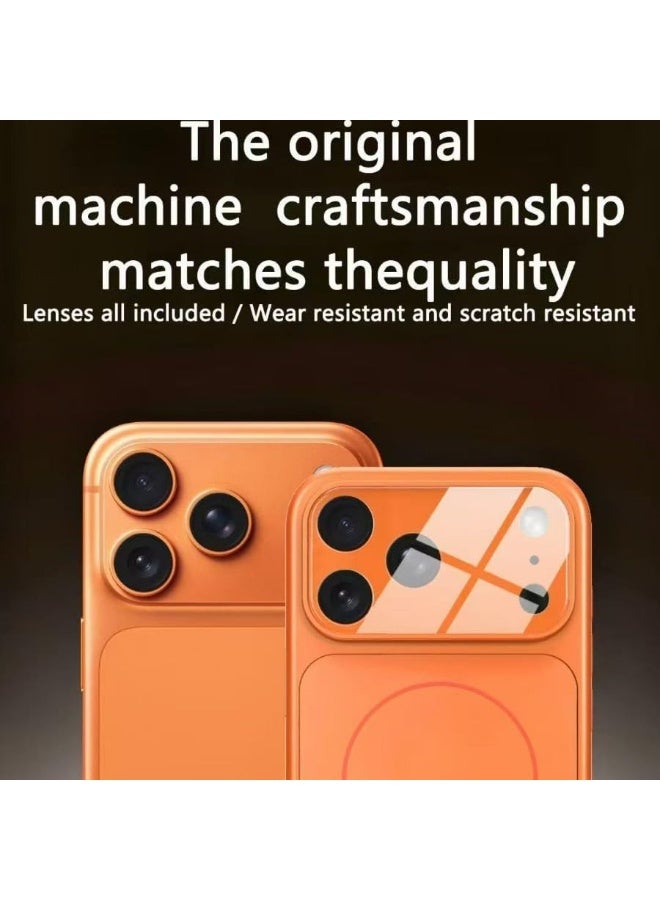 Magnetic Hard Case for iPhone 16 pro max Convertor Case, Full Glass Camera Lens Protector, Support Wireless Charging, Shockproof Cover for iPhone 16 Pro Max - Image 5