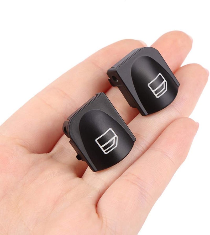 Jaronx 2PCS Driver Window Switch Button Covers for Mercedes Benz - Image 5