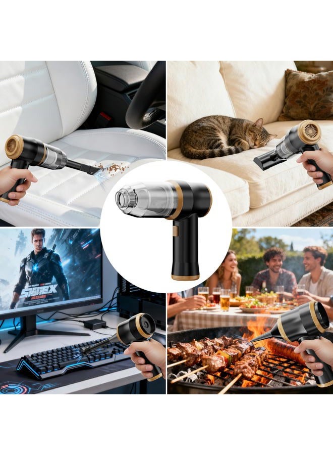 BELIBUY Mini Car Vacuum 9500Pa Portable Cordless Handheld Vacuum, Vacuum Cleaner and Air Duster with 3 Filter for Car, Sofa, Office, Pet, Home - Image 4
