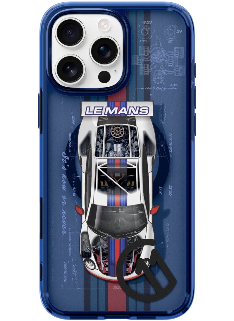 Spigen - Ultra Hybrid T MagFit for iPhone 16 Pro MAX Case Cover [Camera Control Button Cover] with MagSafe [3D Spatial Effect with Hexa-Layer Print] - C11 Le Mans - Image 1