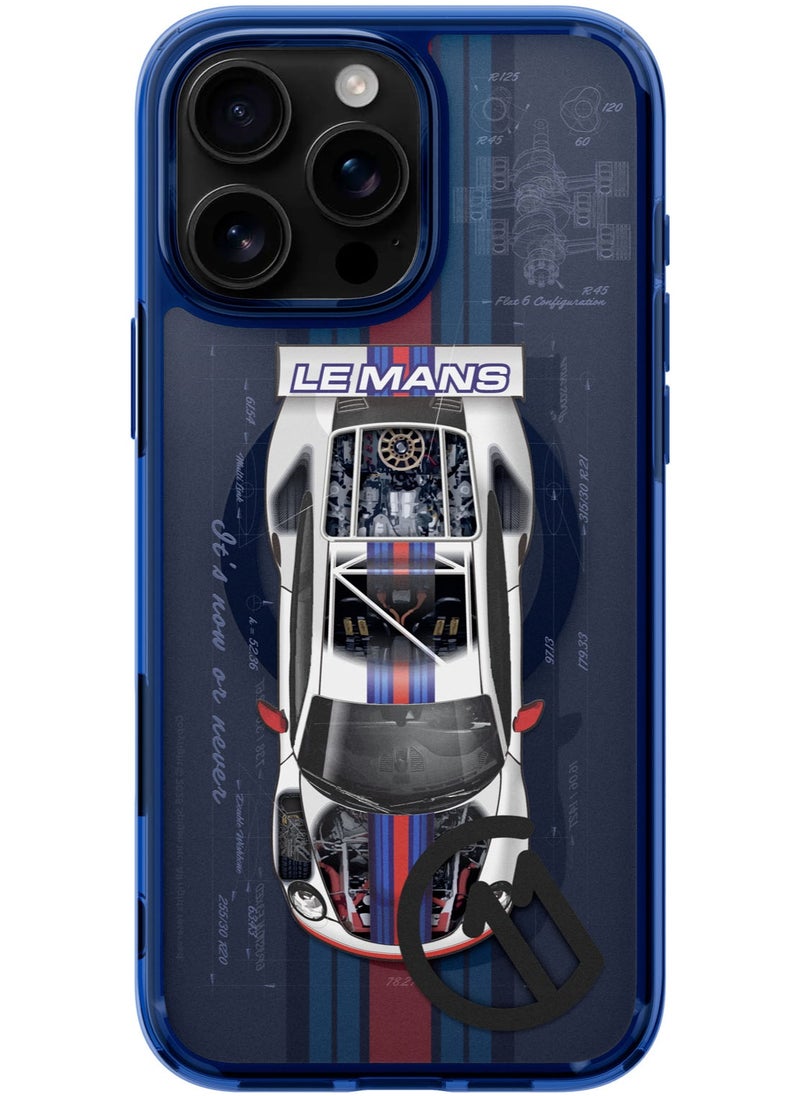 Spigen - Ultra Hybrid T MagFit for iPhone 16 Pro MAX Case Cover [Camera Control Button Cover] with MagSafe [3D Spatial Effect with Hexa-Layer Print] - C11 Le Mans - Image 1