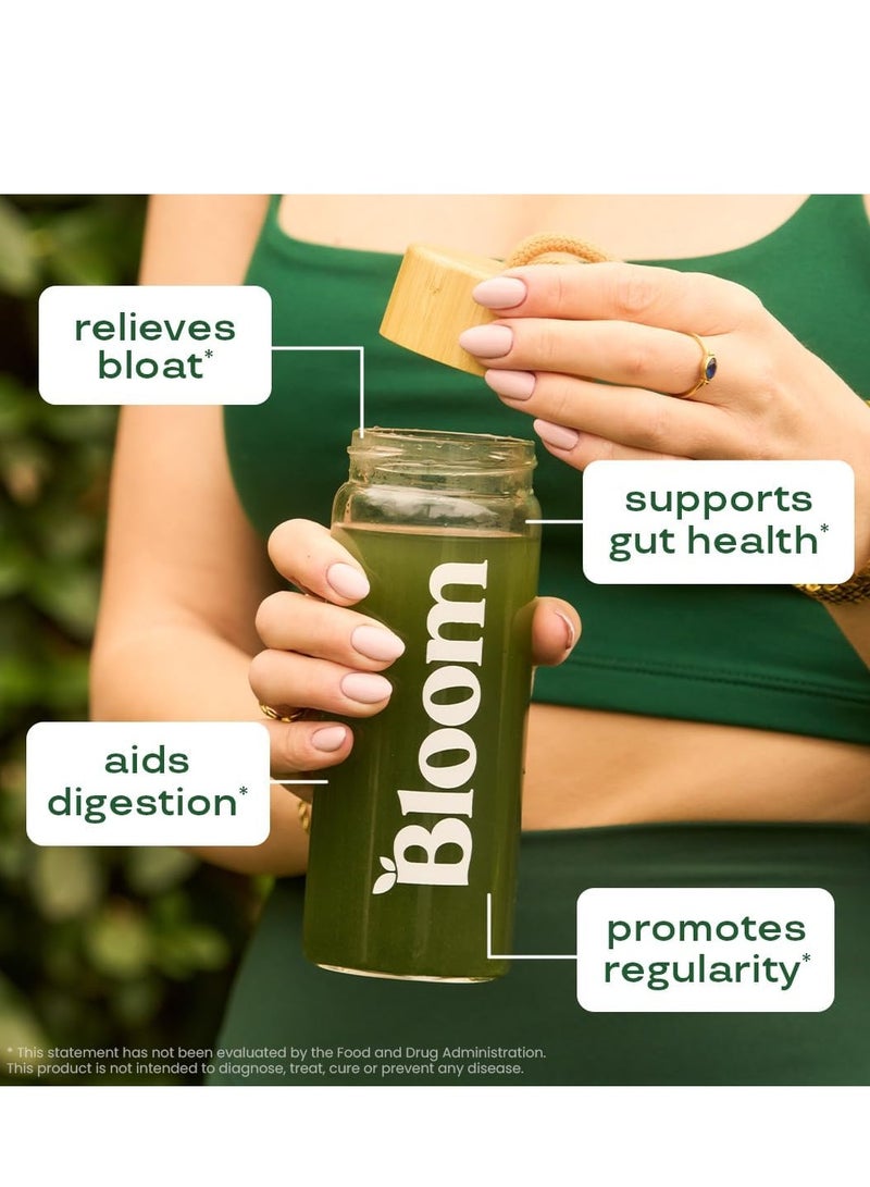 بلوم التغذية مسحوق بلوم نيوترشن سوبرفود جرينز، إنزيمات هضمية مع البروبيوتيك والبريبايوتكس، صحة الأمعاء، تخفيف الانتفاخ للنساء، كلوريلا، مزيج عصير أخضر مع مسحوق جذر البنجر، 30 سولفاغرام، مانجو - Image 3