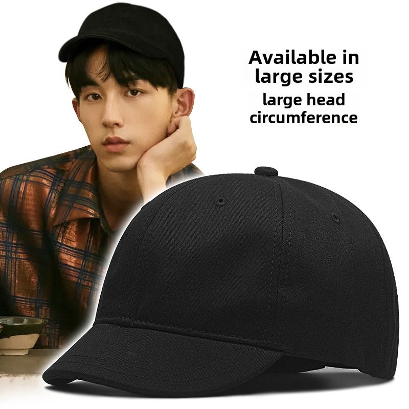 Unisex Baseball Cap Short Brim Spring Autumn White - Image 3