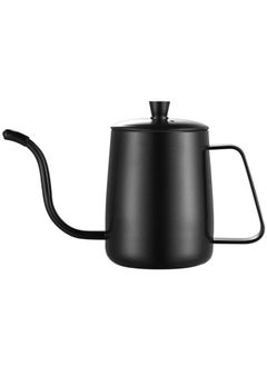 V60 304 Food Grade(Not 201 Normal Stainless Steel) Stainless Steel Hand Drip Pour Over Gooseneck Tea Pot/Kettle Black 600ml