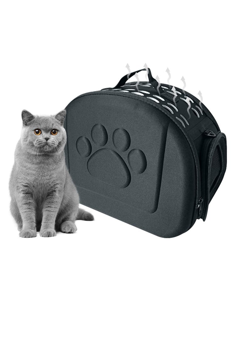 Generic Pet Carrier Bag, Breathable Foldable Comfortable Puppies Travel Carrying Handbag, Pet Crossbody Bag for Travel, Hiking, Outdoor, Black  - Image 1