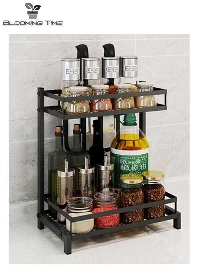 2-Layer Seasoning Storage Rack, Can Hold Knives, Chopsticks And Cutting Boards, Black - pzsku/ZF8AD362C8B827038C724Z/45/_/1717143590/0ae76b88-c57f-4832-824b-2d8d14d00564