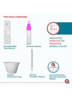 FERTILMARQ Fertility Test for Male, Home Sperm Test Kit for Men | Indicates Normal or Low Sperm Count | Convenient Accurate and Private | Easy to Read Results  - Image 2