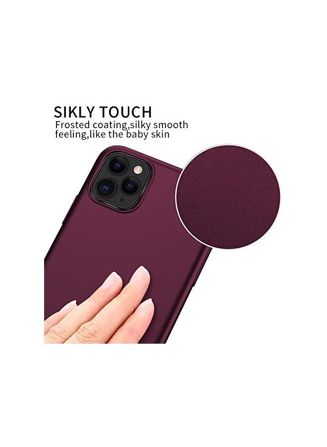 إكس ليفيل جراب iPhone 11 Pro Max، [سلسلة Guardian] غطاء هاتف محمول ناعم من مادة TPU رفيع للغاية بلمسة نهائية غير لامعة للنساء متوافق مع iPhone 11 Pro Max 6.5 بوصة - أحمر نبيذي - Image 3