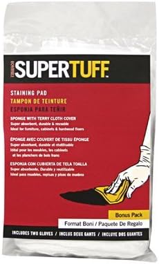 Trimaco Trimaco 10101 SuperTuff Staining Pad Bag With Free Gloves 1 Pack