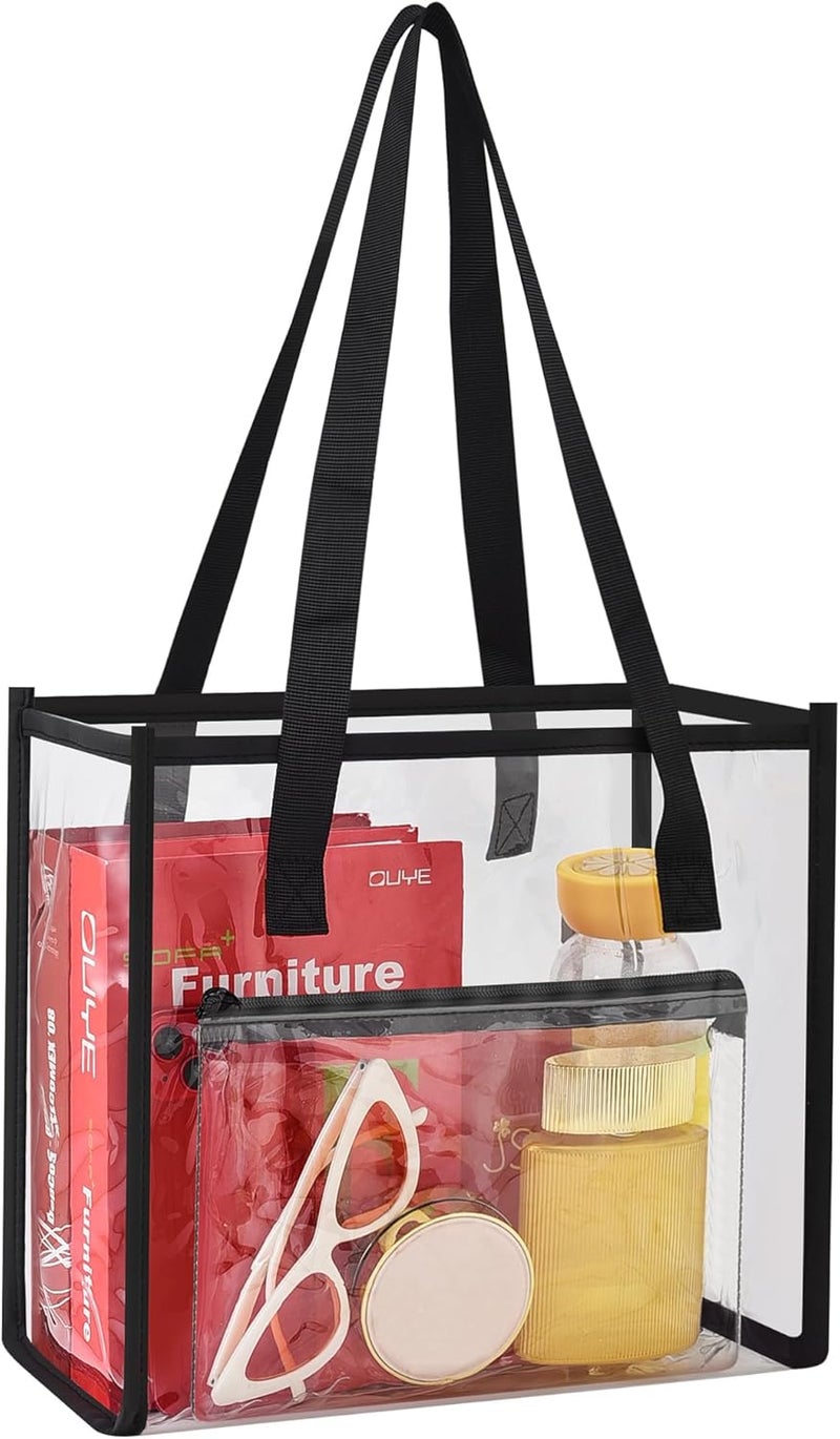MAYTREE Clear Tote Bag, Clear Purse Stadium Approved for Sports Work Security Travel Stadium Concert - Image 1