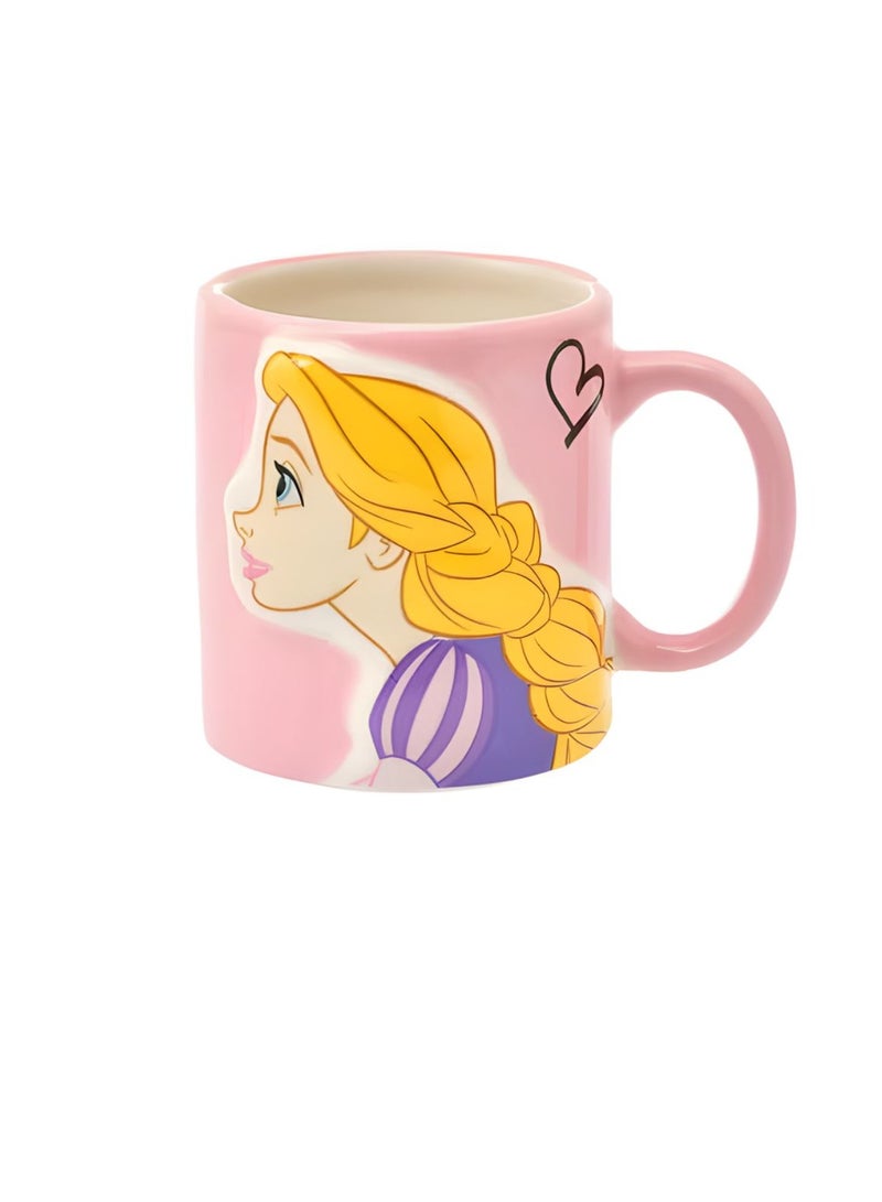 ديزني كوب سيراميك مزدوج من فلين ورابونزل مثالي بتصميمات تكميلية أكواب للقهوة والشاي والشوكولاتة الساخنة 350 مل - Image 4
