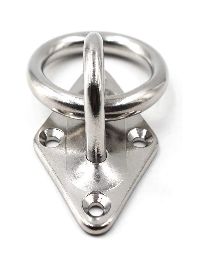 SeeRaphee 304 Stainless Steel Diamond Eye Pad Plate with Ring 5/16" 8mm Anchor Mount Great for Yoga Swings Hammocks/Boat Rigging/Marine Deck Hardware/Suspension Training Straps - Image 2