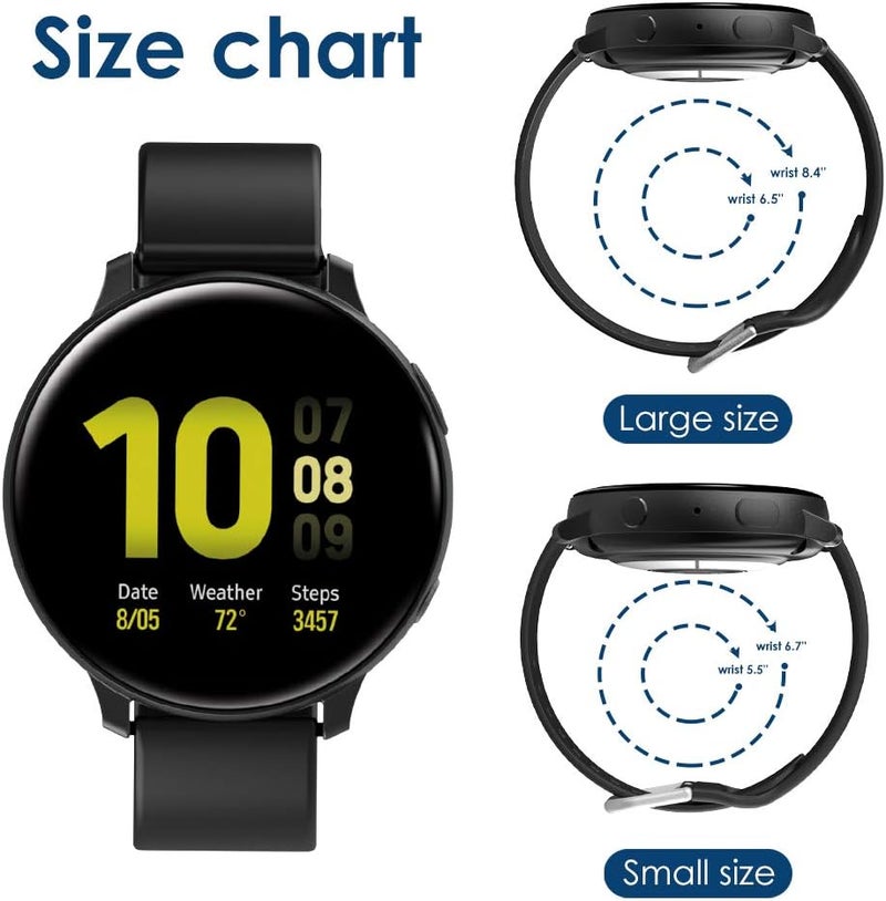 Simpeak 11Pack Band Compatible with Samsung Galaxy Watch 7 6 5 4 40mm44mm 20mm Watch Bands Sport Bands Compatible with Galaxy Watch Active 2Active Women Men Wirstband Large - Image 2