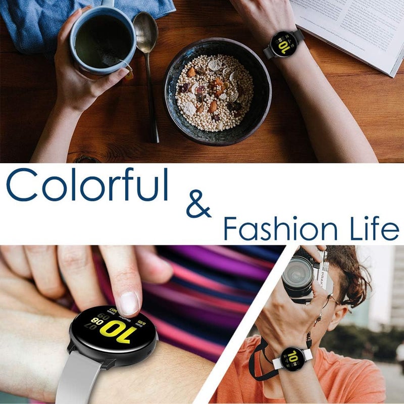 Simpeak 11Pack Band Compatible with Samsung Galaxy Watch 7 6 5 4 40mm44mm 20mm Watch Bands Sport Bands Compatible with Galaxy Watch Active 2Active Women Men Wirstband Large - Image 4