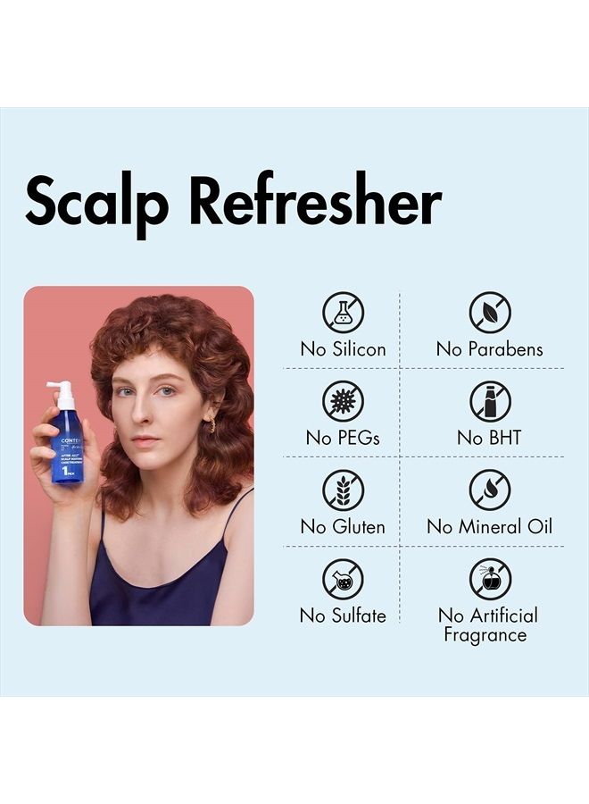 CONTENTLY AFTER ALL! Scalp Soothing Care Treatment | Daily Scalp Cooling Tonic with Probiotics & Ginger Extract For Itchy & Flaky Scalps | 4.06 fl.oz. - Image 4