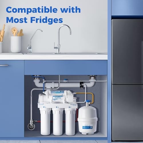 Pure Drop PureDrop RTW5 SGS-Tested 5 Stage Reverse Osmosis Water Filter System with Innovative Top-Mounted Faucet Design, TDS Reduction 50 GPD Under Sink RO Water Filtration Plus Extra 3 Filters - Image 5