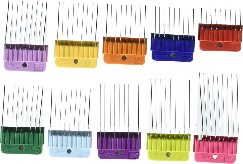 Oster 10-Piece Stainless Steel Pet Clipper Guide Comb Kit (078936-100-000) - Image 1