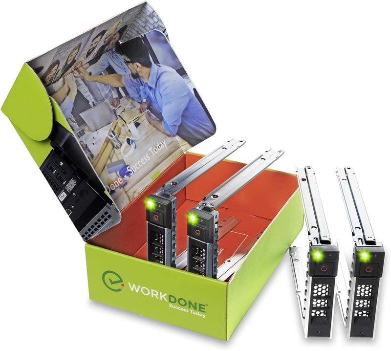 WORKDONE 4-Pack - 3.5 inch Hard Drive Caddy - Compatible for Dell PowerEdge Selected 16th-14th Gen. Servers - with Detailed Installation Manual - Sled Front Sticker Labels - Screwdriver - Image 5