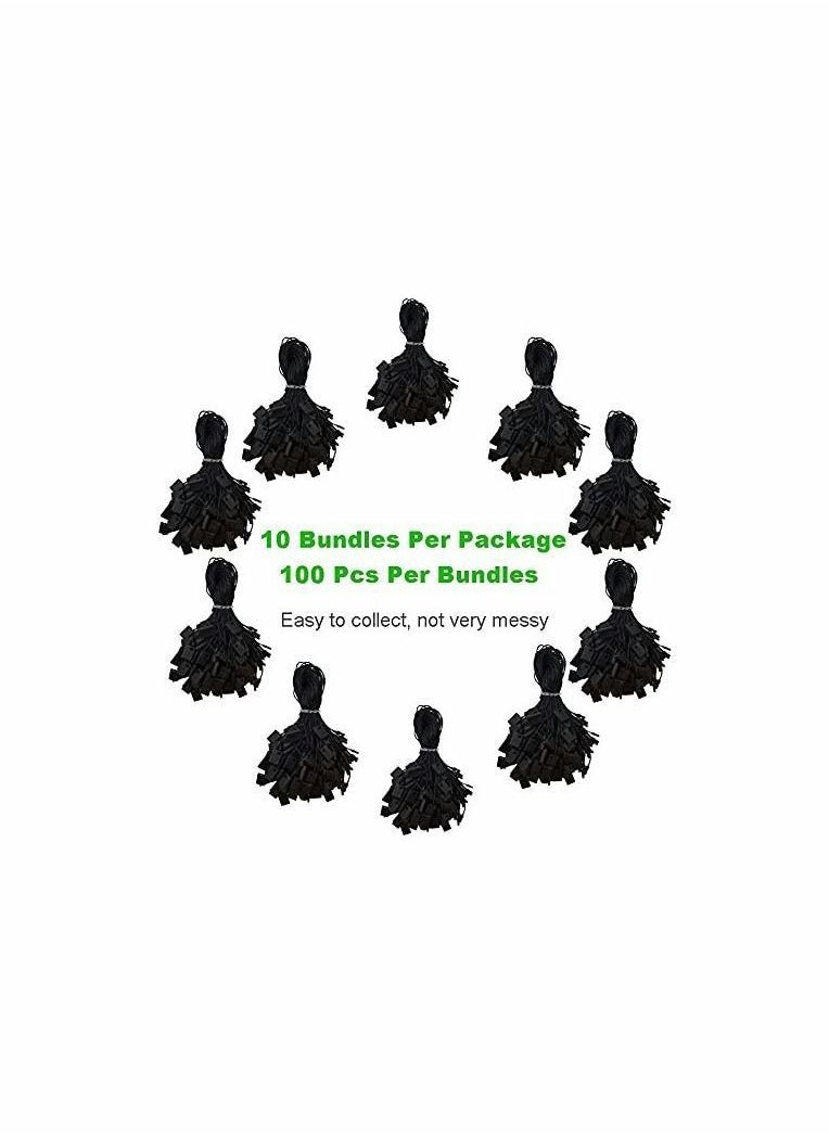 Y&D 1000Pcs Black Hang Tag String Snap Lock Pin Loop Fastener Hook Ties for Clothes Gift Bags Price Tags Shoes  - Image 4
