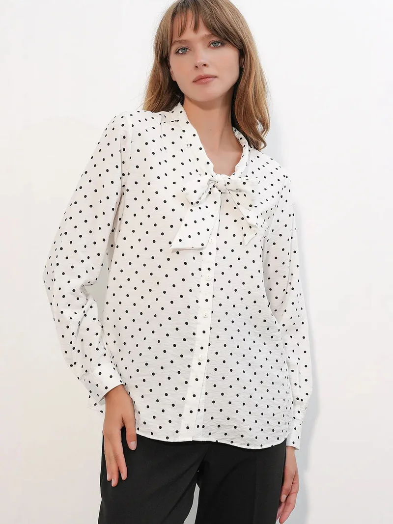 BDART Polka Dot Poplin Shirt Blouse