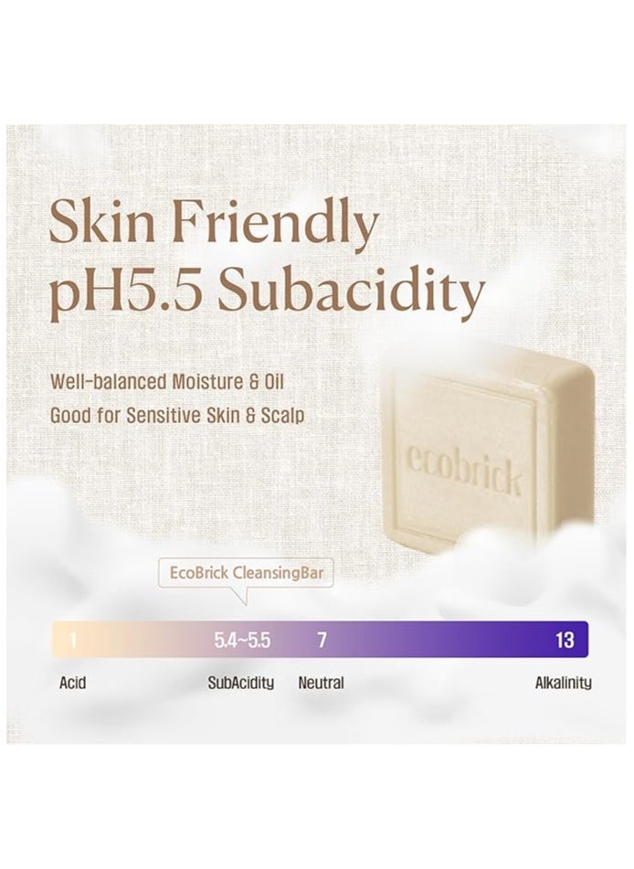 Ecobrick - ECO BRICK MIld Acidic Body Cleansing Soap Bar - Made in Korea 100g - Image 1
