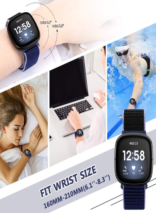 AVOD Nylon Bands Compatible with Fitbit Sense/Fitbit Sense 2/Fitbit Versa 3/Fitbit Versa 4, Soft Breathable Sport Adjustable Replacement Strap Women Man Wristband Accessories - Image 5