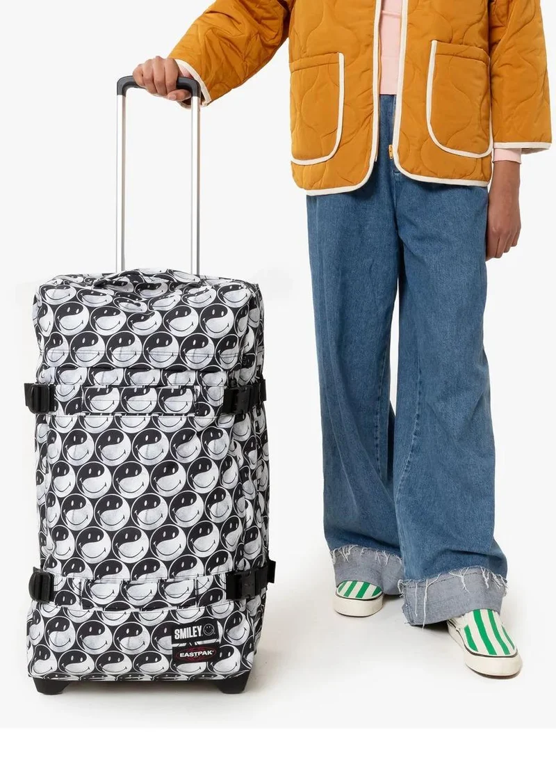 EASTPAK  transit'r m smiley yy medium soft luggage - black  | Best Price UAE