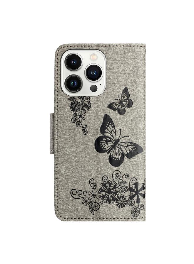 S-TOP Case For iPhone 16 Pro Max Butterfly Embossed Flip Leather Phone Case - Image 3