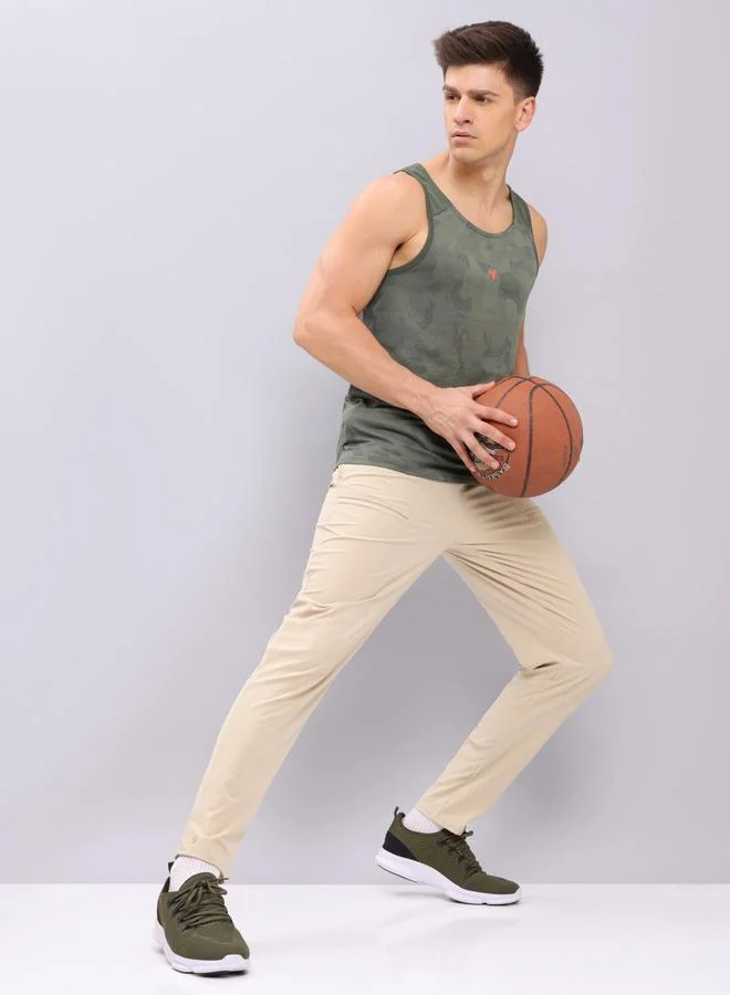 Technosport Technosport Textured Jacquard Round Neck Vest