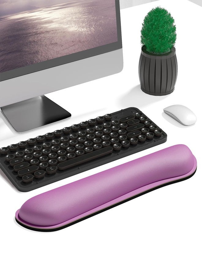 Dapesuom Enlarge Keyboard Wrist Rest Pad, Memory Foam Wrist Rest for Computer Keyboard, Ergonomic Keyboard Mouse Wrist Support for Typing Pain Relief, Comfort for Office, Gaming, Laptop,Radiant Orchid - Image 2